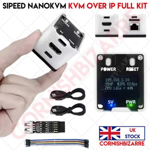 SIPEED NANOKVM FULL CUBE - KVM OVER IP FULL KIT - IPKVM - HDMI LAN USB OLED - UK - Picture 1 of 11