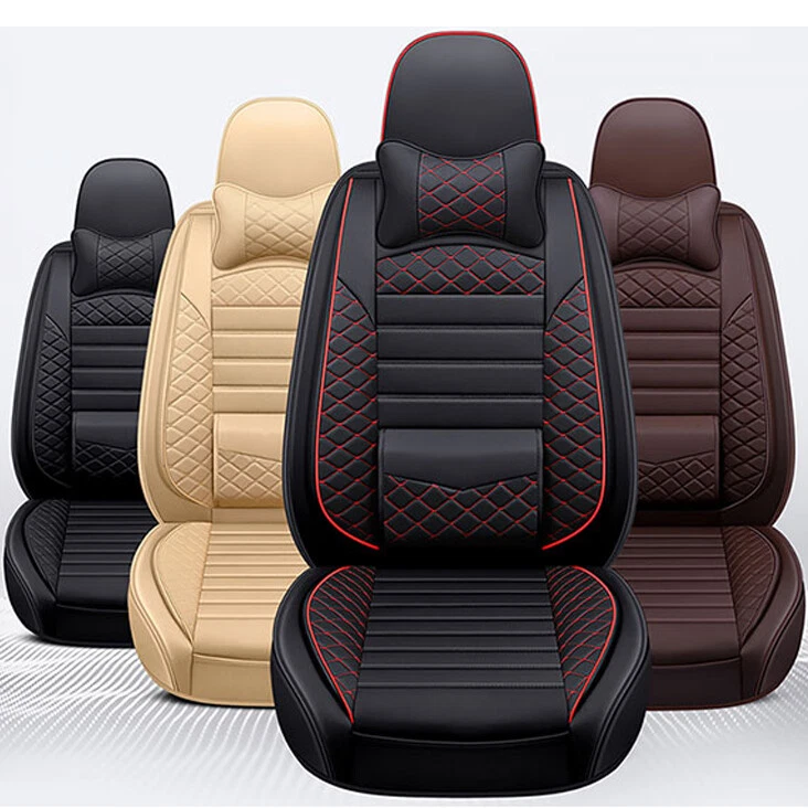 For Mercedes-Benz Car 5 Seat Covers Full Set Leather Pad Front Rear Back cushion Foto 1 de 4