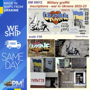 Dan Modelos 35012 1/35 Militar Graffiti Inscripciones Guerra en Ucrania 2022-2023 - Imagen 1 de 2