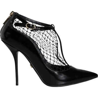 Zapatos de salón Dolce & Gabbana de charol de malla negra EU39 / US8.5 1200usd Foto 1 de 4