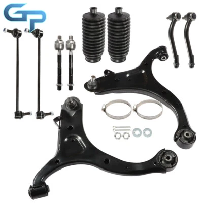 Kit de suspensión brazo de control delantero barra estabilizadora Tierod 10 piezas para Hyundai Santa Fe 07-12 Foto 1 de 4