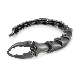 Heavy Duty Men s Scorpions Bracelet Wristband Adjustable Length for Adults - Photo 1/8