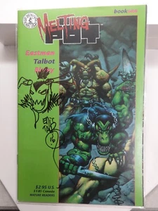 Cómics de fregadero de cocina Melting Pot # 1 1993 firmados con boceto por Eric Talbot casi nuevo - Imagen 1 de 10
