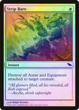 Strip Bare FOIL Shadowmoor NM White Common MAGIC THE GATHERING CARD ABUGames