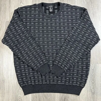 Suéter tejido Mino Milano para hombre talla XXL pulóver gris manga larga mezcla de lana usado en excelente estado Foto 1 de 4
