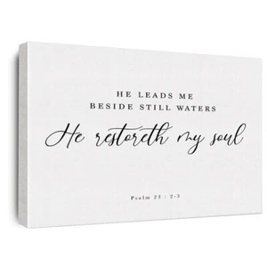 Bible Verse Wall Art Decor Scripture Canvas Wall Art Christian Wall Art Inspirat - Picture 1 of 6