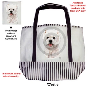 Canvas Tote - West Highland White Terrier Westie - Picture 1 of 1