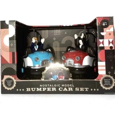 FAO Schwarz Nostalgic Model Remote Control Retro Bumper Cars Set 27MHz wireless  - Image 1 of 4