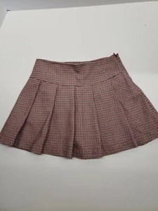 Gymboree Classic Holiday red pleaded plaid skirt girls size 8 - Picture 1 of 4