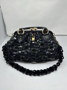 Borsa Marc Jacobs in pelle e accento oro - borsa STAM nera con pietre Swavorski - Foto 1 di 14