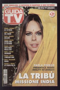 GUIDA TV MONDADORI 37/2009 PAOLA PEREGO RAI MEDIASET EMITTENTI LOCALI SATELLITE - Picture 1 of 1