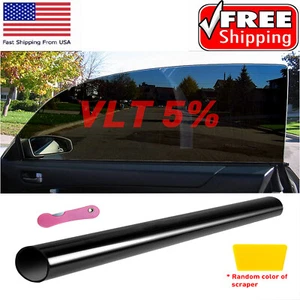 VLT 5% 20" x 10FT Uncut Roll Tint Film Office Window Home Auto glass 2 - Picture 1 of 11