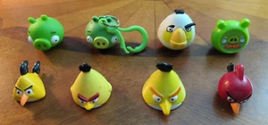 Angry Birds Toy And Keychain Lot 8 Total Vinyl/Plastic - Picture 1 of 9