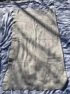 Faribo Acrylic Cotton Blend Waffle Weave Blanket Off White Silky Edge Twin Vtg - Picture 1 of 5