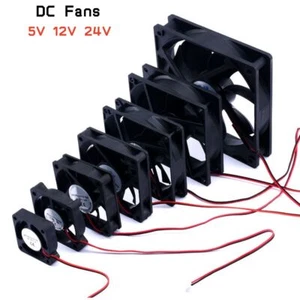 DC Fans 5V 12V 24V Cooling Computer Case Fan CPU PC Case Heatsink 40mm -120mm - Afbeelding 1 van 28