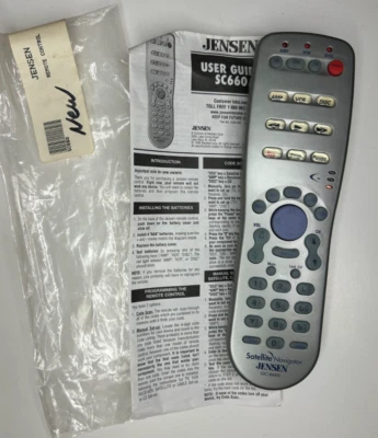 Jensen SC660 Satellite Navigator Universal Satellite TV Remote Control, VTG NOS - Image 1 of 4