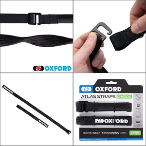 Oxford ROK Strap 2000mm Motorcycle Bike Rok Stretch Rubber Straps MD 26" Black - Picture 1 of 12