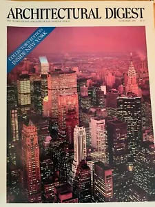 Vintage Architectural Digest "Collector's Edition INSIDE NEW YORK" Nov. 1987 - Picture 1 of 1