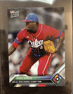 2023 TOPPS NOW #WBCA-9 MIGUEL ROMERO ALL-WORLD BASEBALL CLASSIC TEAM CUBA