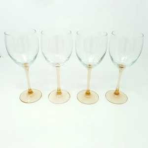 Luminarc großer Wasserkelch Rose Flare Stiel Luminarc Cristal D'Arques Durand 4 Stück - Bild 1 von 8