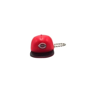 Cincinatti Reds Baseball Cap Keychain Licensed MLB Ball Chain Baseball Hat Gift - Picture 1 of 2