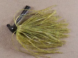 Esca da pesca basso / DR personalizzata Flipping Jig 3/8 oz. Fiocco nero/anguria rosso - Foto 1 di 2