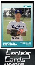 Hioetsugu Nishimura 1988 Star Vero Beach Dodgers #19  Los Angeles Dodgers