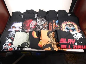 Lot Of 10 Horror Clown T Shirts Size MED. Liquid Blue, Steve Mcdonald, Tom Wood - Picture 1 of 12