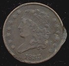 1833 Classic Head Half Cent, Fine Details