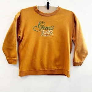 Vintage 90’s Guess Jeans Spell Out Crewneck Sweatshirt Pullover ONE SIZE unisex - Picture 1 of 14