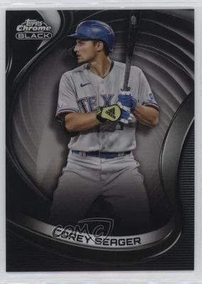 2022 Topps Chrome Black Refractor /199 Corey Seager #1 - Image 1 of 2