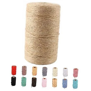 Natural Jute Twine,328 Feet Jute Rope Brown Twine Rope for 328 Feet/Brown - Picture 1 of 8