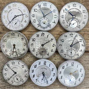 12s Illinois Pocket Watch Movements - Grade 127, 405, 406 - 17, 19 Jewels, Adj - Picture 1 of 2