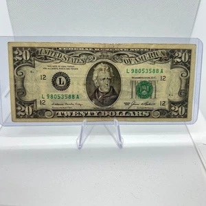 Old Design $20 Dollar Bill Series 1985 (98053588) Old US Paper Currency - Picture 1 of 3