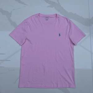 Mens Polo Ralph Lauren Custom Slim Fit Pink T-Shirt Size M - Picture 1 of 3
