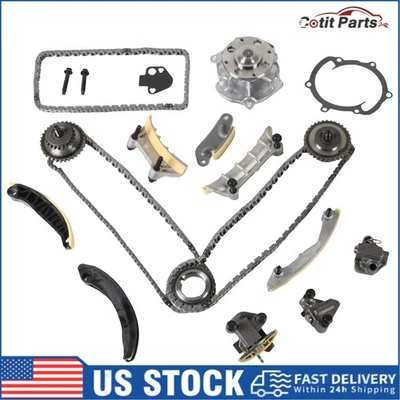 Timing Chain Kit Water Pump For 2007-2011 Cadillac STS 2011-2015 GMC Acadia 3.6L - Image 1 of 4