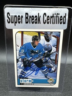 Marco Sturm San Jose Sharks 1998 Upper Deck #181 NHL Autograph Hockey Card - Image 1 of 2
