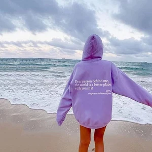 UK 2025 NEW HOT Dear Person Behind Me Hoodie, Be Kind Hoodie, Positivity Hoodie - Picture 1 of 20