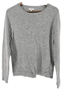 J. Crew Teddie Lightweight Cotton Wool Blend Gray Small Sweater - Picture 1 of 4