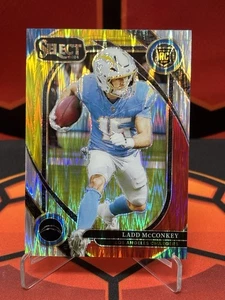 2024 Panini Select - Club Level Ladd McConkey #268 Red & Yellow Shock Prizm (RC) - Bild 1 von 2