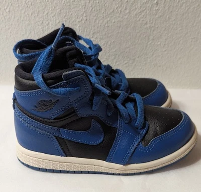 Nike Air Jordan 1 OG Hi Azul Real 9c Zapatos para Niños Pequeños Excelentes USADOS NIÑOS  Foto 1 de 4