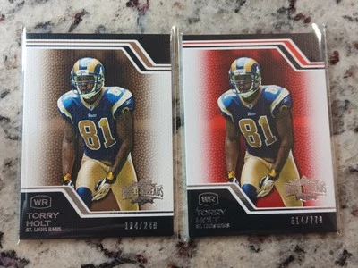 2008 Topps Triple Threads Sepia /249 + Red /779 Torry Holt #64 Rams - Image 1 of 2
