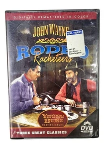 Rodeo Racketeers John Wayne Three Great Classics Young Duke Series DVD Sealed - Foto 1 di 3