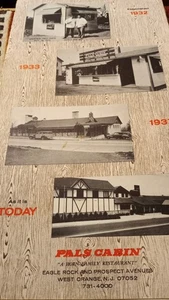 Pals Cabin Restaurant, West Orange, New Jersey 1988 menu/molto buono - Foto 1 di 23