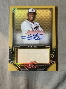 2022 Topps Triple Threads - Single Jumbo Relics Autographs Juan Soto... - Picture 1 of 6
