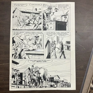Original Comic Book Art Lone Ranger #60 Tom Gill 1953 Dell Western Cowboy Pg. 10 - Bild 1 von 8