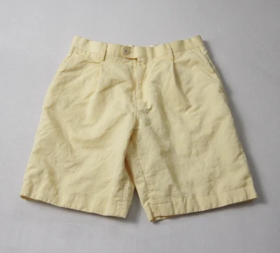 Banana Republic Shorts Linen Mens 32 Tailored Slim Fit Casual Chino Yellow - Image 1 of 4