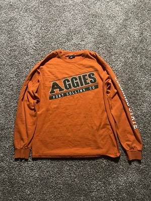 Orange Vintage Longsleeve CSU Aggie’s Shirt - Image 1 of 3