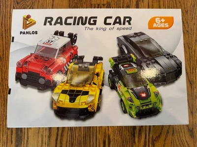 Panlos 8 in 1 Racing Car Robot Transformation Blocks Set 862 Pieces New - Image 1 of 4