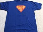 Super Om Yoga Superman Blue T-shirt grand super-héros femme homme